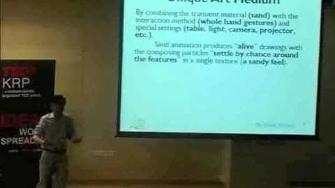 TEDxKRP - Shendong Zhao - Sandcanvas