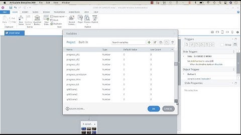 Delete Multiple Project Variables at One Time in Articulate Storyline 360
