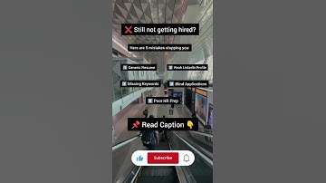 ❌ 5 Mistakes Stopping You from Getting Hired in 2025!