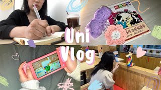 【中国留学🇨🇳】 Study Vlog |勉強に趣味に忙しく過ごす中国の大学に通う大学2年生のリアルな日常…(ゲーム、課題📁、編み物🧶)