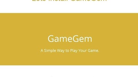 How to download and install GameGem - ipad and iphone - IOS