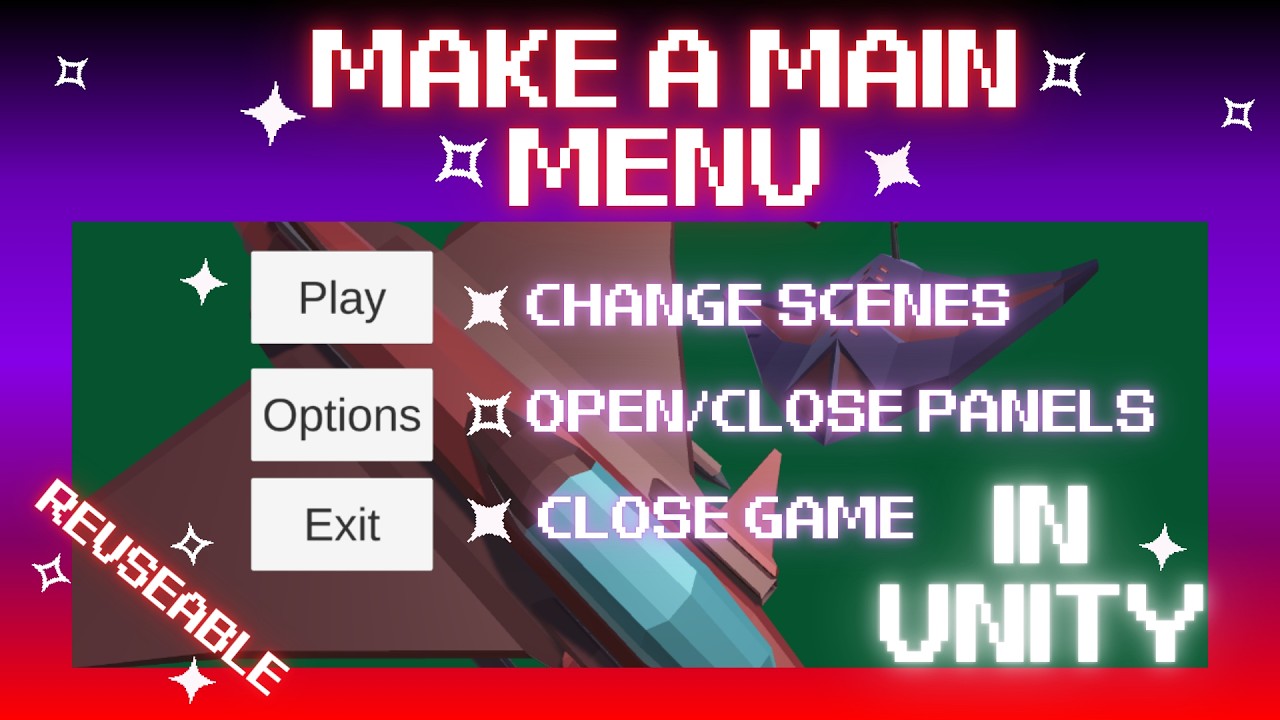 Working Unity Main Menu You Can Use in Any Game - YouTube