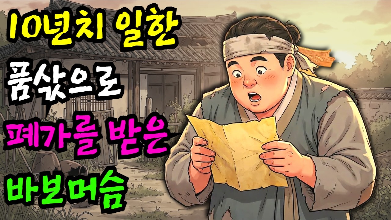 10년을 일했는데, 품삯으로 받은게 귀신 나오는 폐가가 전부인 바보머슴의 아름다운 이야기 | 야담·민담·전설·설화·옛날이야기