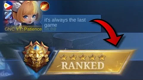 It's always the last game before Mythic | Mobile Legends.exe | Patience MLBB