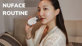 My NUFACE Routine | gel primer alternatives & lifting techniques | glowwithava