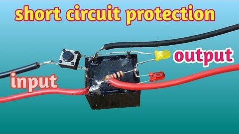 Short circuit protection, using relay