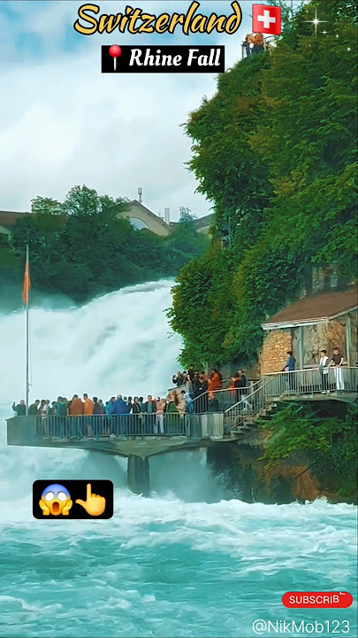 This Swiss Waterfall Is Stronger!🌊Than You Think#Shorts #SwissWaterfall #PowerOfNature #switzerland