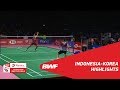 TOTAL BWF Thomas & Uber Cup Finals 2018 | Indonesia vs Korea | Group B - Highlights | BWF 2018