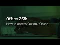 Outlook online office 365 basics