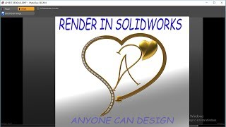 SOLIDWORKS TUTORIAL : Rendering in solidworks : Photoview 360 $ anyone can Design Wealth