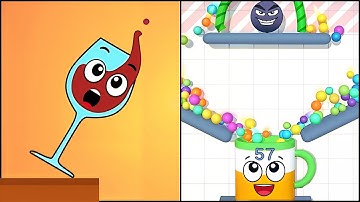 Spill it VS Rope and Balls - All Levels SpeedRun ep1