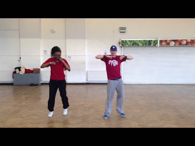 Practice choreography for St Martins Warm Up - Seke Dr Slim ft Doble class=