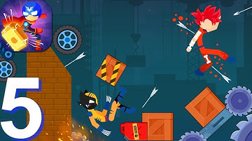 Stickman Destroy - Gameplay Walkthrough Part 5 Destroy Mode New Levels (Android Gameplay)