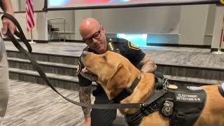 K-9 Copper gets his FWPD Badge!