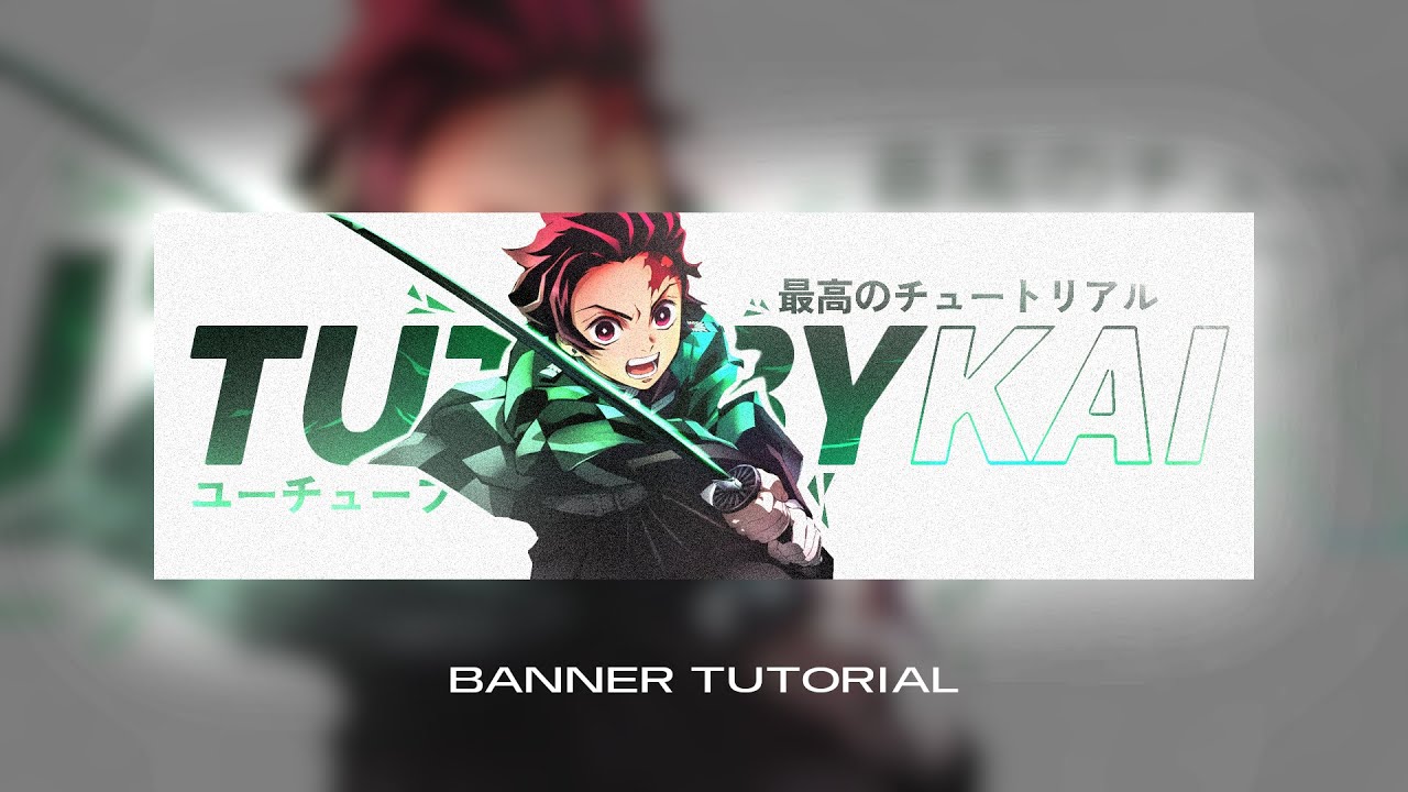 Glowing "Demon Slayer" Type Banner Tutorial / Speed Art YouTube