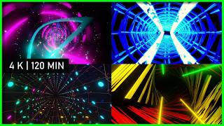 4 Confusions | VJ LOOPS | TV Animation | 120 min vibrant visuals motions