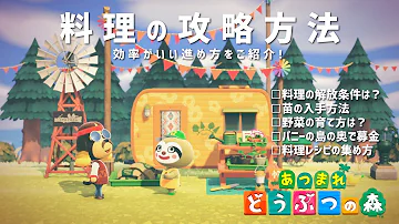 あつ森 料理攻略方法 効率的な進め方は 野菜の苗入手方法 育て方は パニーの島にレイジを呼ぶ方法は レシピの集め方など一挙公開 あつまれどうぶつの森 