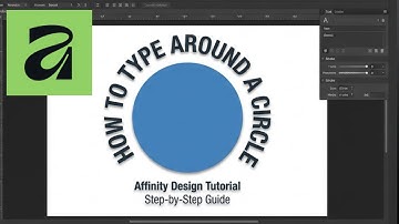 How to Type Around a Circle in Affinity | Easy Text on Path Tutorial