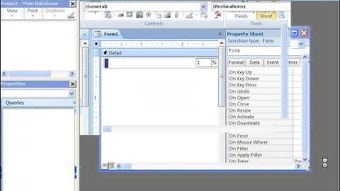 MS Access 2007 Part 29) Form Main Database in Dari / Farsi Omar Akbari