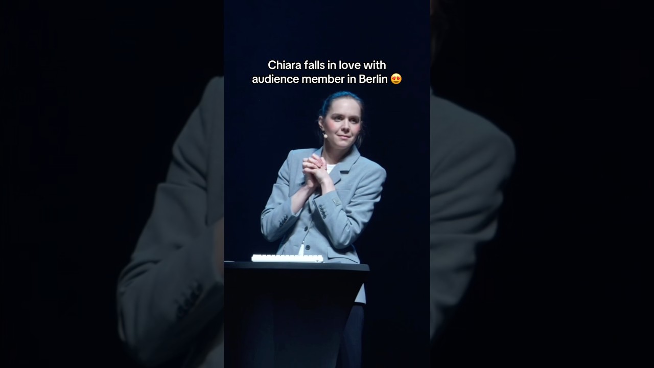 Chiara falls in love with audience member in Berlin #shorts