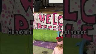 Piglet and Georgie visited an elementary school today. The soundtrack on this video says it all.