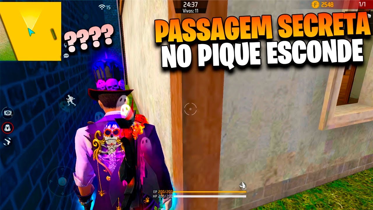ESCONDE ESCONDE - FUI DRIBLADO POR UM ESCONDERIJO SECRETO - FREE FIRE #freefire #ff