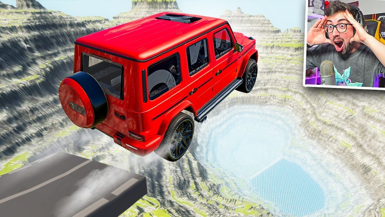 ACCIDENTES EXTREMOS EN UN ABISMO 💥| BeamNG Drive