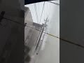 Water erupts from manholes in Japan