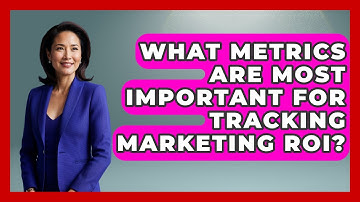 What Metrics Are Most Important for Tracking Marketing ROI? | Saas Marketing Wizards News