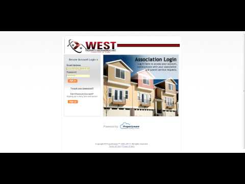 Tenant Login By  West Property Management.