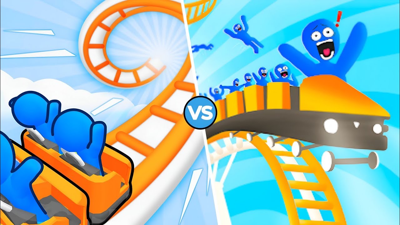 Runner Coaster Game VS  Roller Coaster Run 3d Game_All Level Up In Android Gameplay iOS 