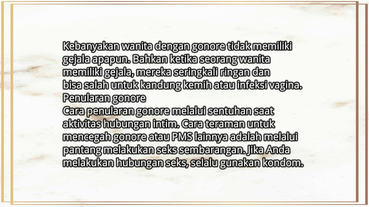 apakah gonore bisa sembuh total? YouTube