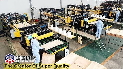 China core veneer composer composing line