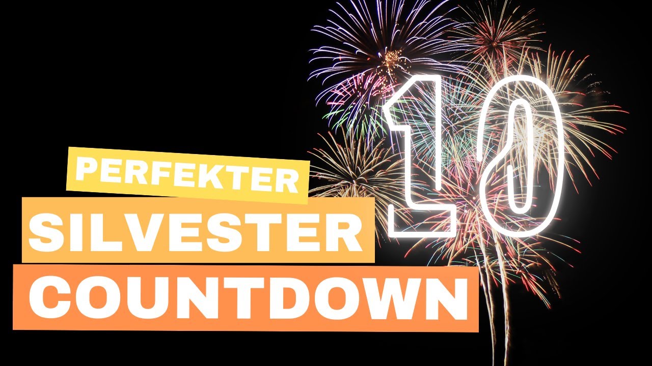Silvester Countdown 2025 - 60 Sekunden mit Feuerwerk in 4K - Neujahr 2026