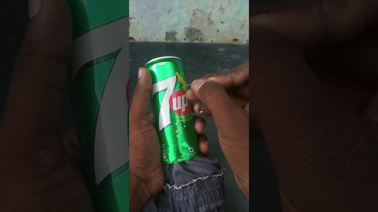 Diy craft from 7up tin bottle 