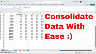 How to Summarize Data across tabs using the Consolidate Feature in Microsoft Excel! #msexcel #howto Excel Consolidate Feature To Quickly Summarize Data By Chris Menard