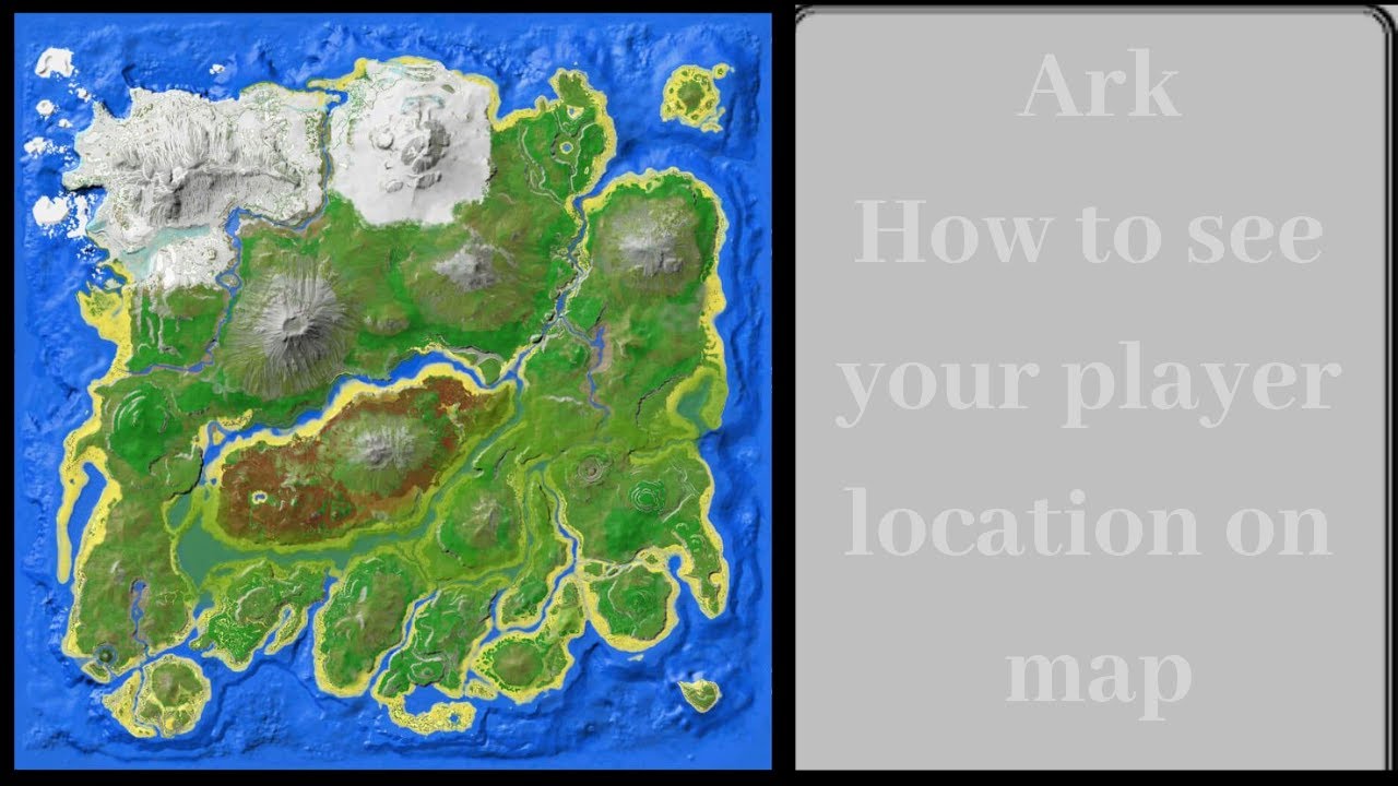 How To Show Your Player Location In Map On Ps4 L Ark Survival Evolved Youtube