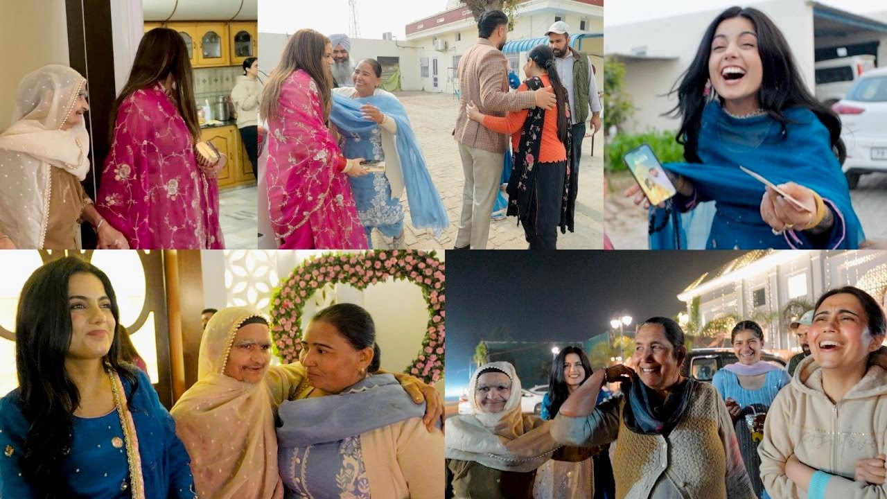 SASU MAA DE PEKE NEWLY WEDDED COUPLE DI PEHLI ROTI | SASU MAA NE DITA HOUSE TOUR | INDER & KIRAT