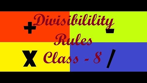 Divisibility Rules| What are Divisibility rules?| NCERT Class-8 Math Ch-16| Science Life