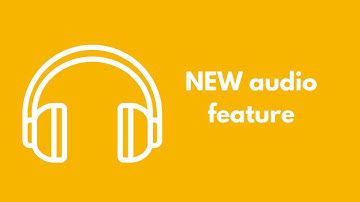 NEW audio feature