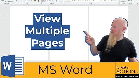 How to view multiple pages in Microsoft Word