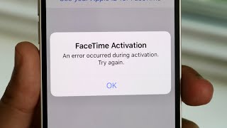 How To FIX Facetime Actication Errors!