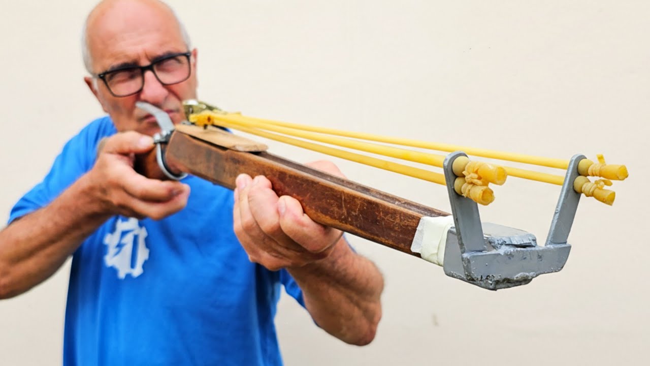 Probando Esta Resortera que Construí - GRAN POTENCIA