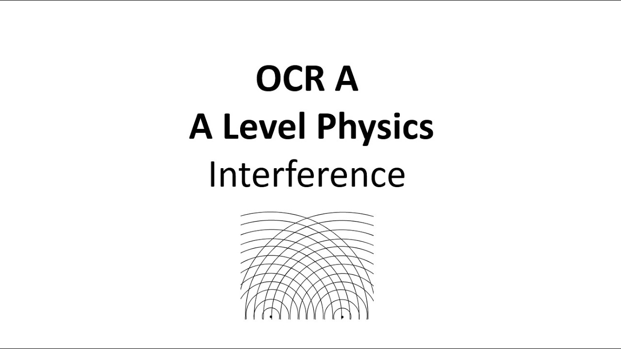 OCR A: A Level Physics: Interference of Waves - YouTube