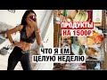 Продукты на неделю на 1500 рублей