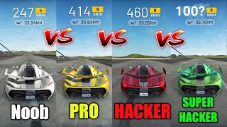 Noob Vs Pro player Vs Hacker In Extreme Car Driving Simulator Games Android iOS Gameplay #video screenshot 5