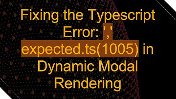 Fixing the Typescript Error: 