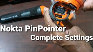 Nokta Pinpointer Settings | Oprating Settings