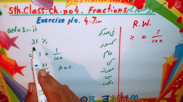 Math 5th class chapter 4 Exercise 4.7 Q no 1(ii)