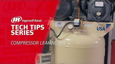Leaking Air Troubleshooting | Ingersoll Rand Reciprocating Air Compressor
